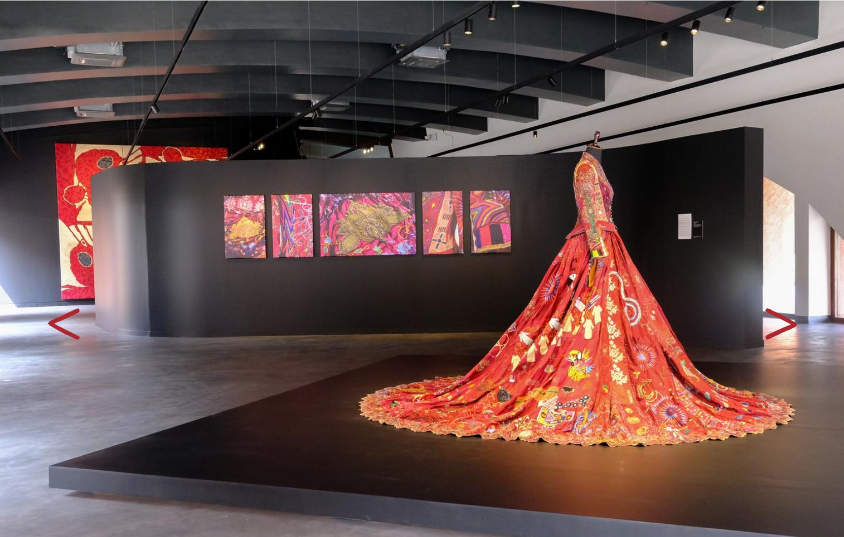 Exhibition of the International Red Dress Embroidery Project
